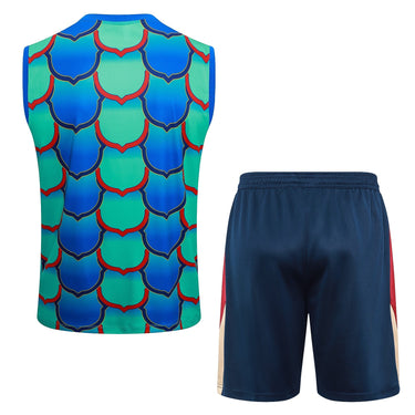 Conjunto Barcelona 2024/25 - Azul e Verde Turquesa