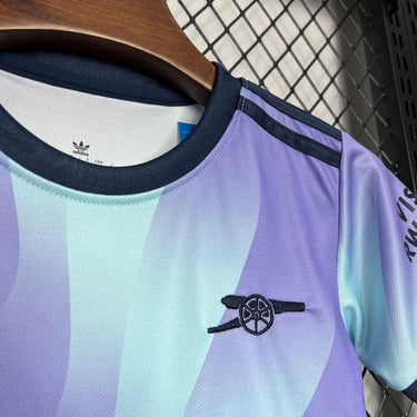 Conjunto Infantil Arsenal Third 24/25 - Roxa