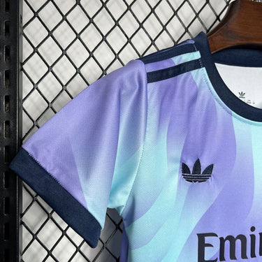 Conjunto Infantil Arsenal Third 24/25 - Roxa