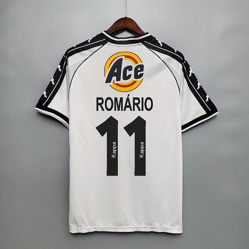 Camisa Vasco Retrô Romário Anos 2000 Branca - Kappa