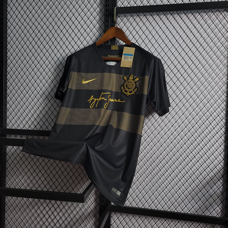 Corinthians Corinthians Ayrton Senna  2018/19 Preta e Dourada