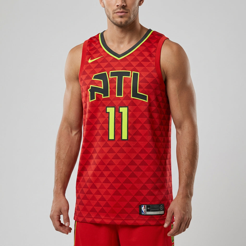Regata NBA Atlanta Hawks Nike Authentic Young 11 - Vermelha
